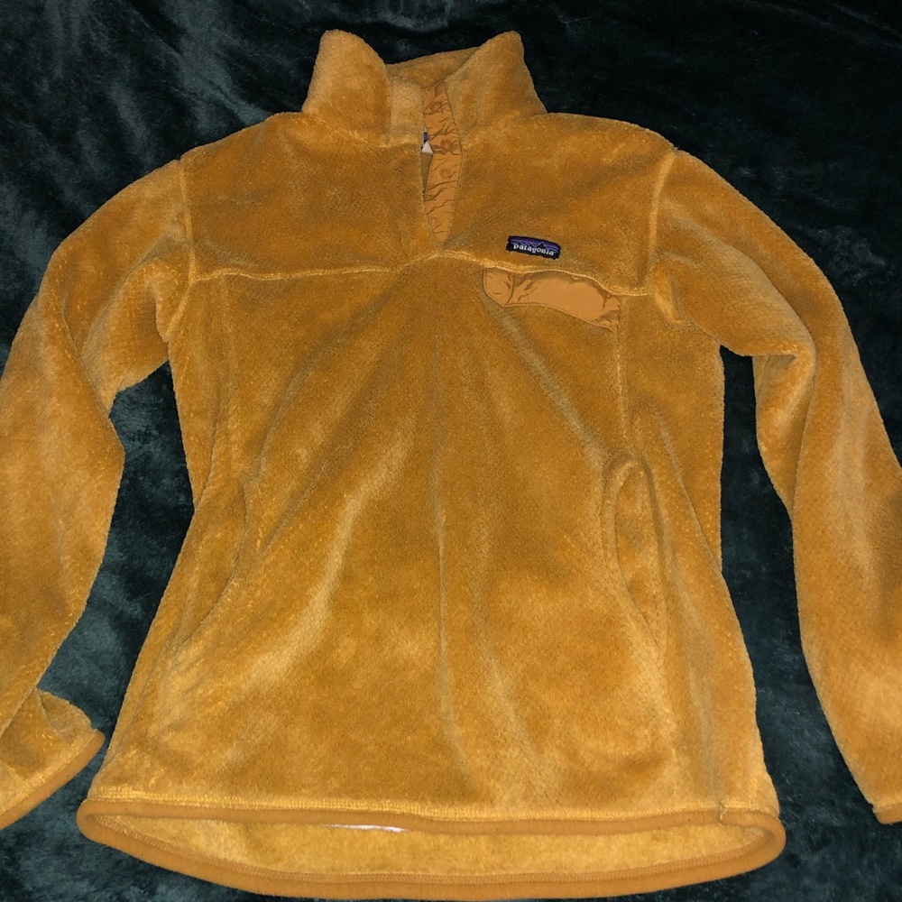 RARE mustard yellow retooled Patagonia fleece